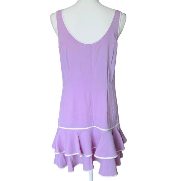 AMANDA UPRICHARD Sarai Layered Ruffle Sleeveless Mini Dress in Lavender Pink-S‎ - Picture 6 of 9
